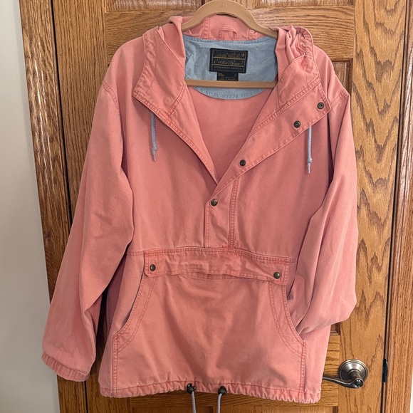 Eddie Bauer Vintage Salmon Hooded Anorak - Picture 1 of 4